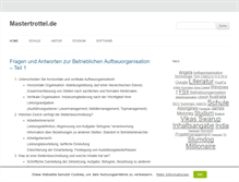 Tablet Screenshot of mastertrottel.de